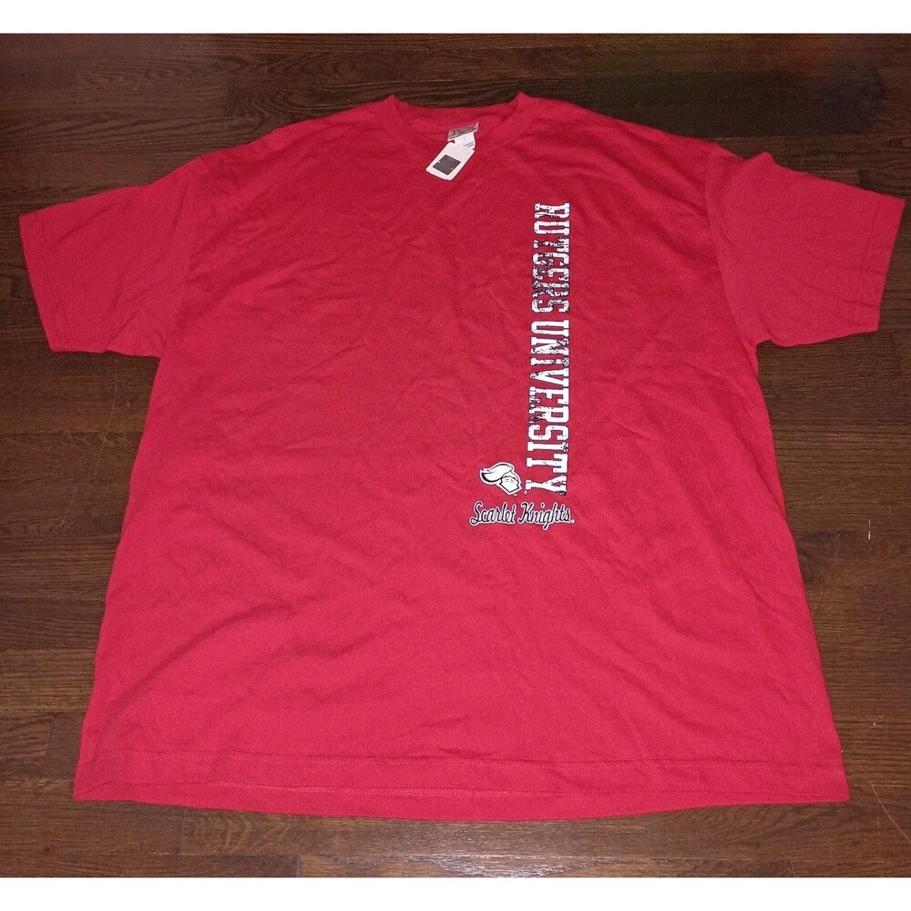 NEW Rutgers University Shirt Mens XXL 2XL Scarlet Knights Red Graphic Tee